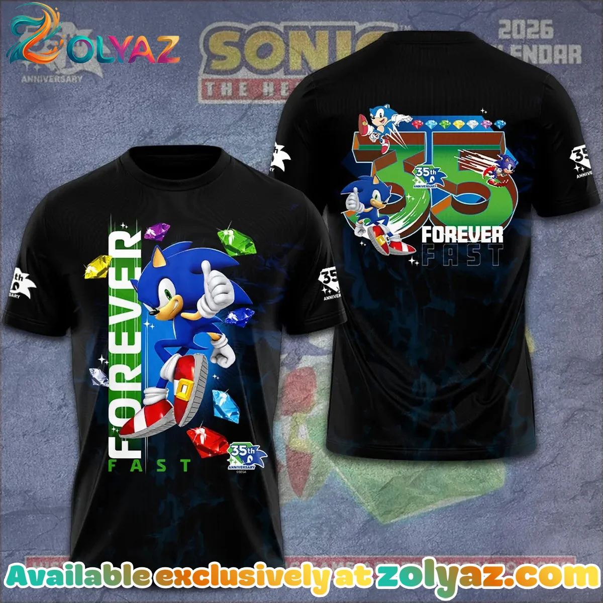 Sonic the Hedgehog T-Shirt & Hoodie (Style 4)