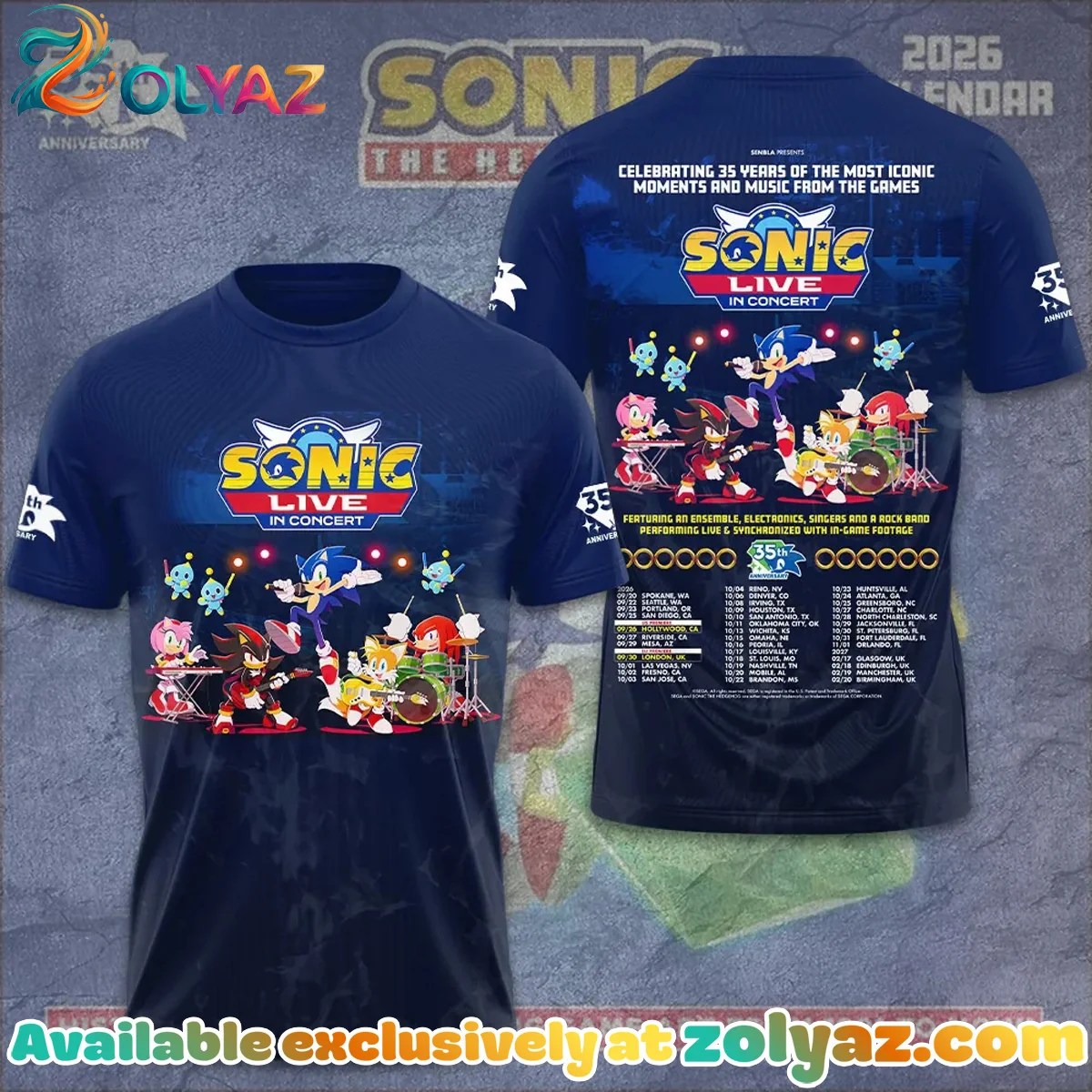 Sonic the Hedgehog T-Shirt & Hoodie [Batch 8]