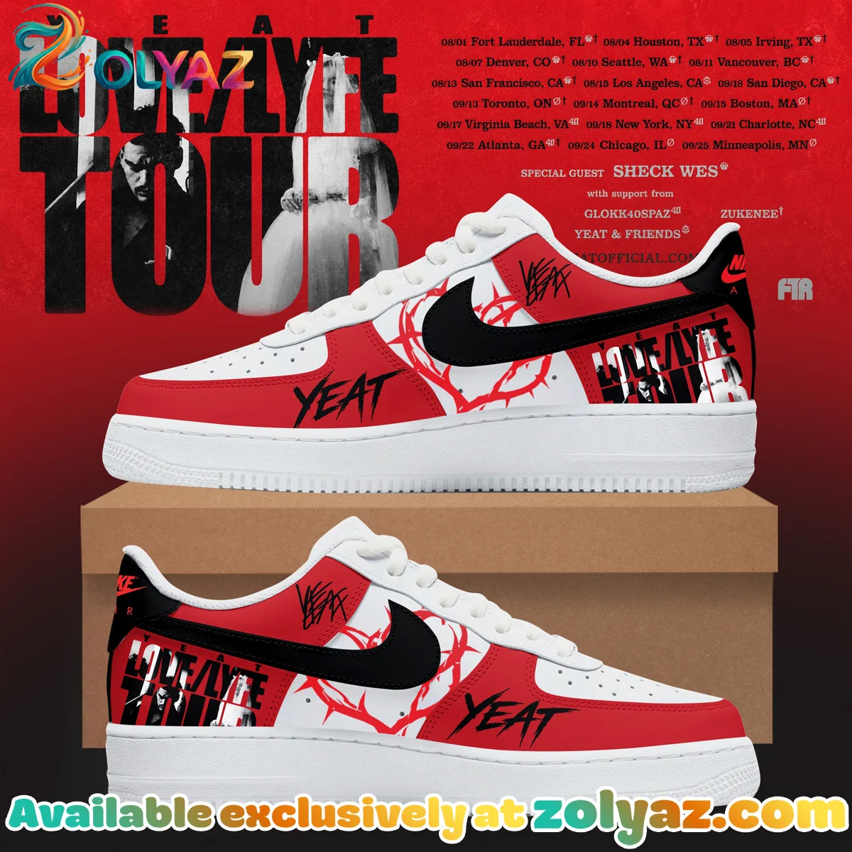 LoveLyfe Tour Custom Air Force 1 & Jordan 1 Shoes - Part 3