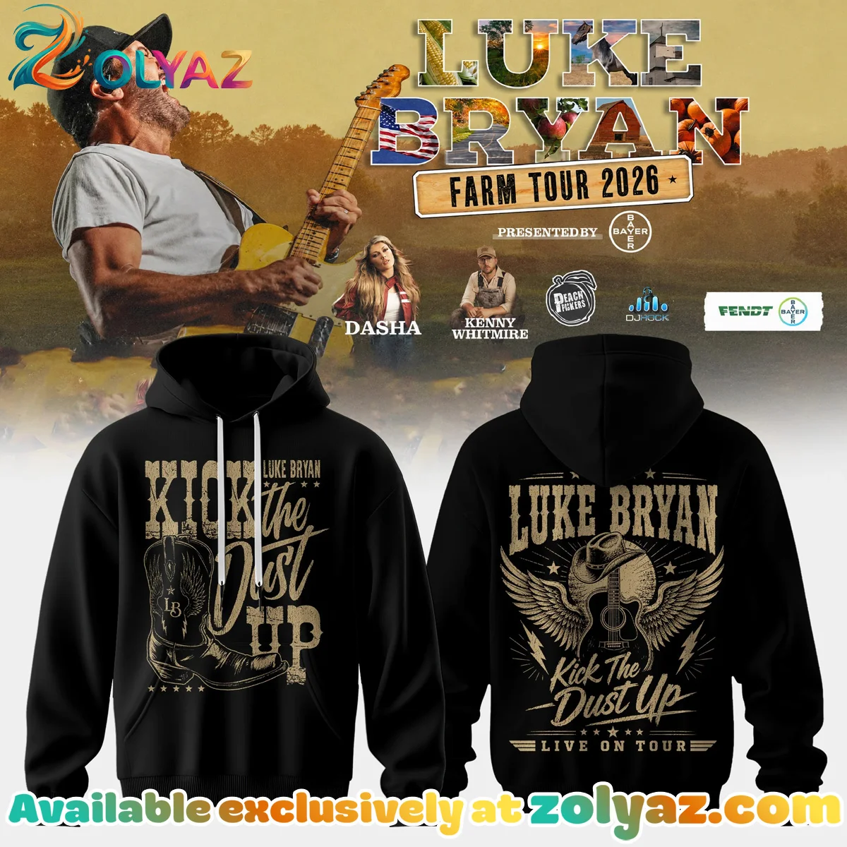 Luke Bryan Word On The Street Tour T-Shirt & Hoodie - Series 5