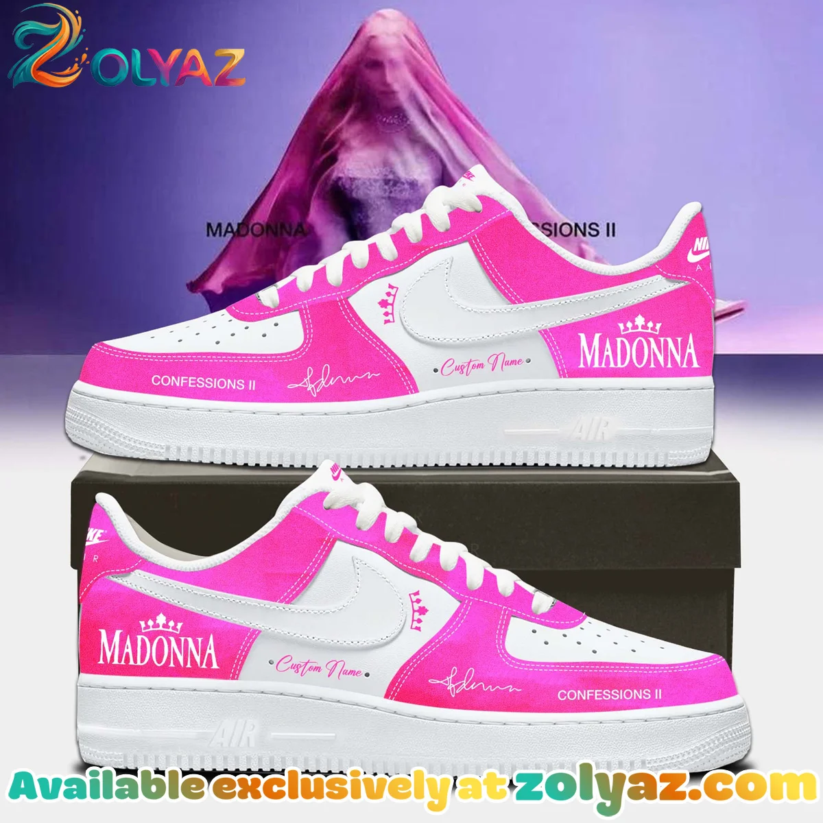 Madonna Confessions II Custom Air Force 1 & Jordan 1 Shoes [Drop 11]