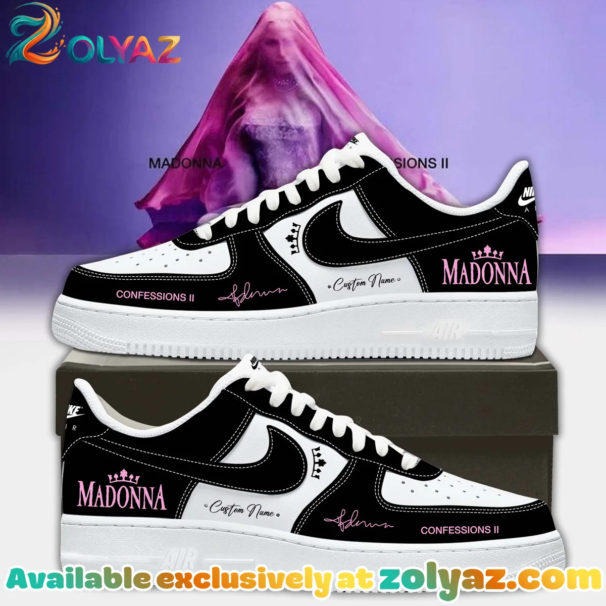 Madonna Confessions II Custom Air Force 1 & Jordan 1 Shoes - Variant 15