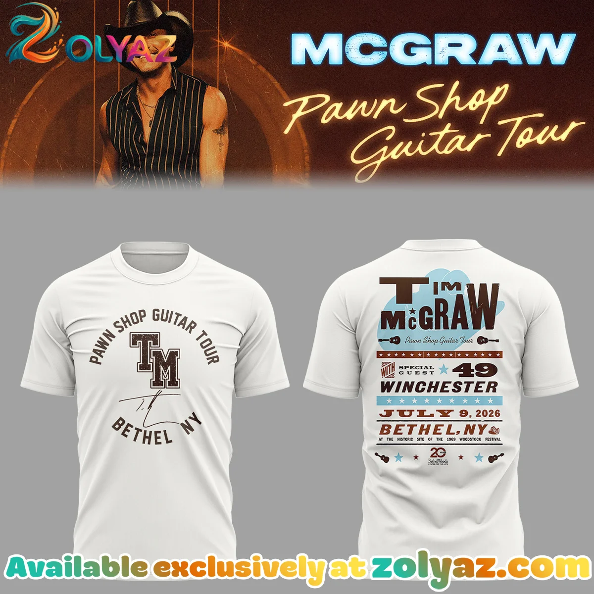McGraw Pawn Shop Guitar Tour in Bethel T-Shirt & Hoodie - Part 4