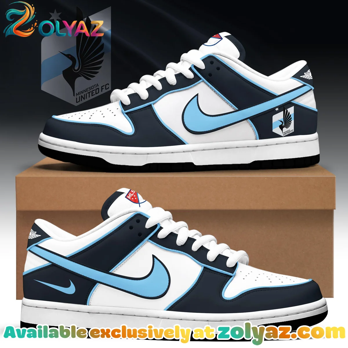 Minnesota United Custom Air Force 1 & Jordan 1 Shoes