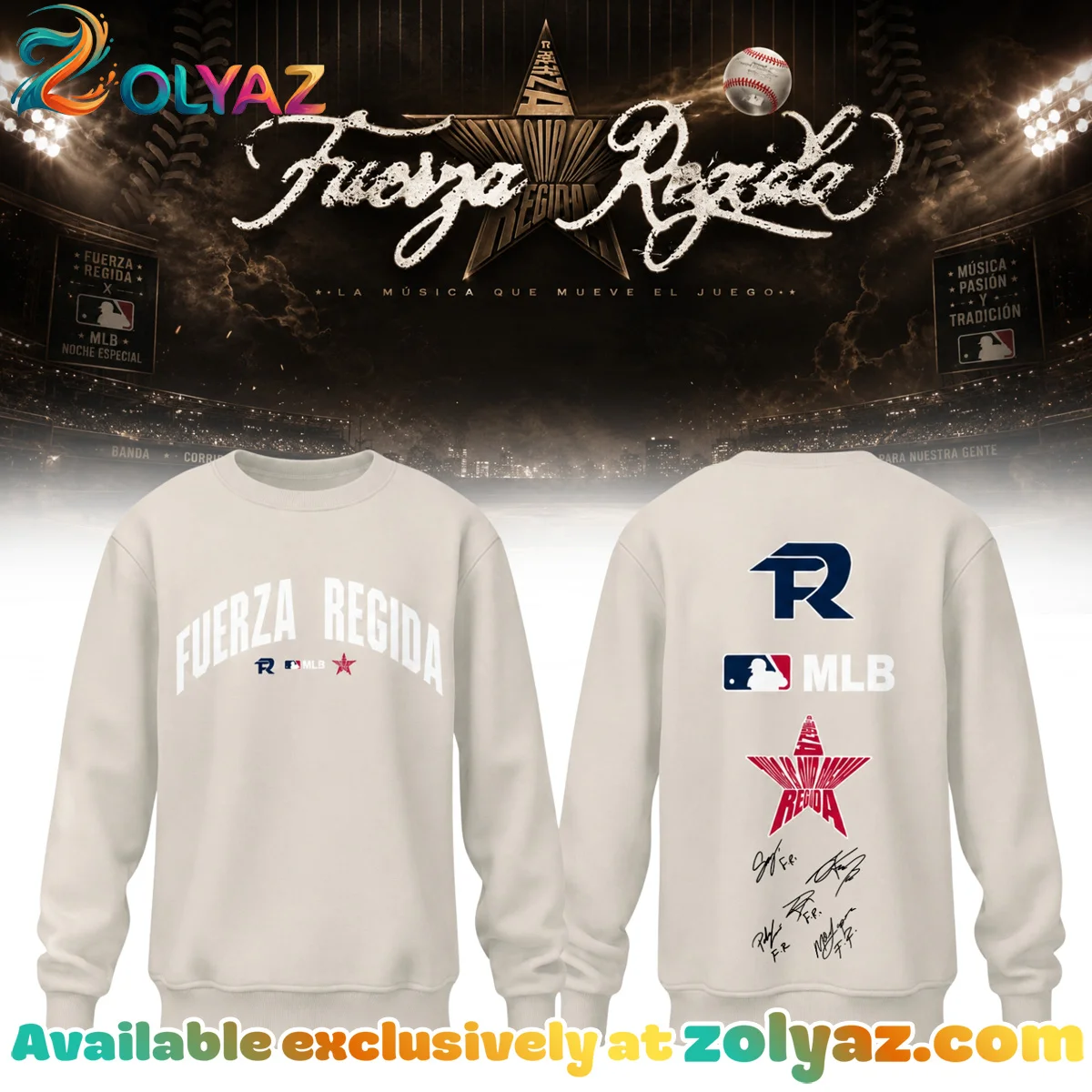 MLB x Fuerza Regida This Is Our Dream Stadium Tour Shirt & Hoodie [Batch 1]