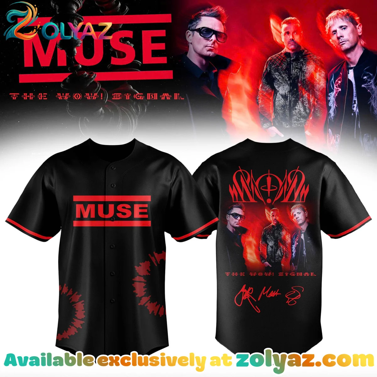 Muse The Wow Signal Tour Jersey (Design 8)