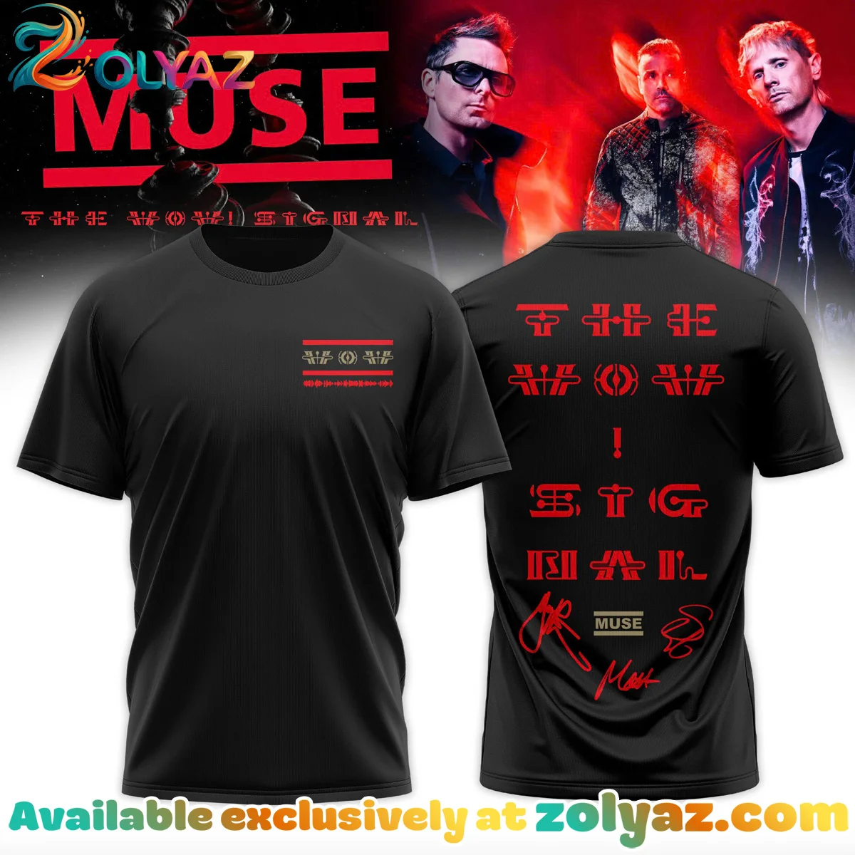 Muse The Wow Signal Tour Shirt & Hoodie (Design 9)