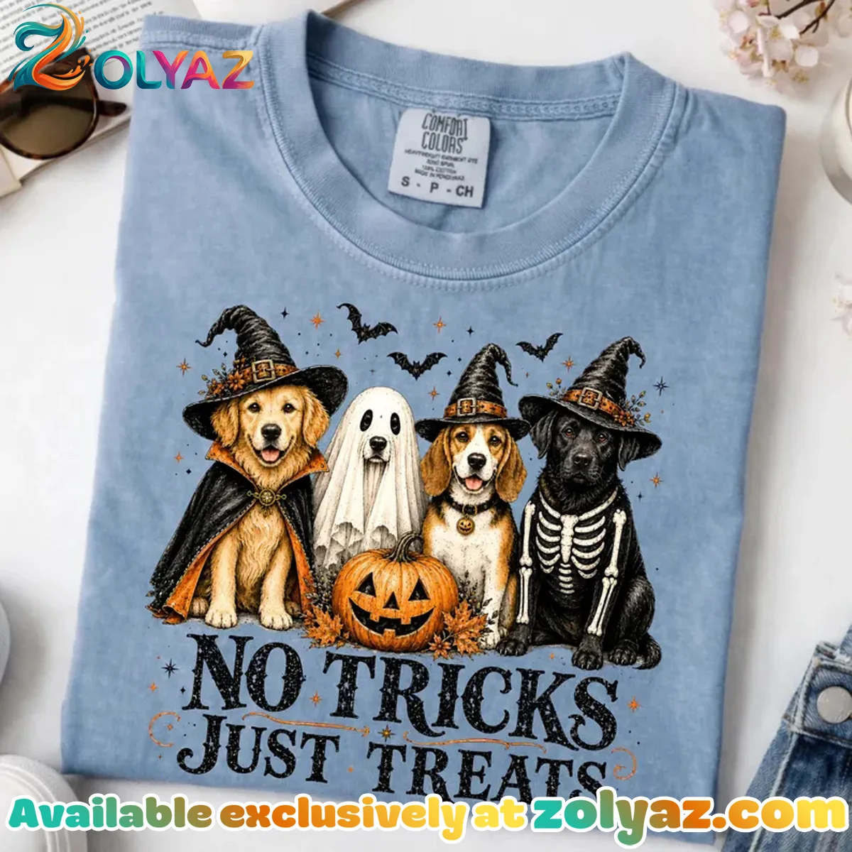 No Tricks Just Treats Golden Retriever Lab Beagle Shirt & Hoodie