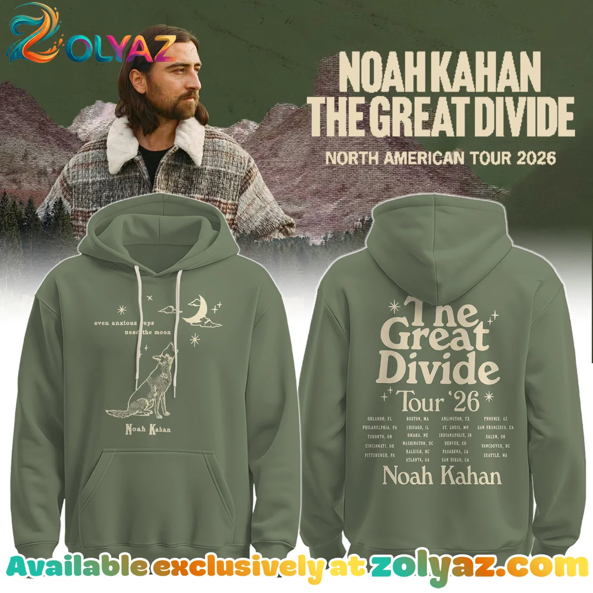 Noah Kahan The Great Divide Orbiter T-Shirt & Hoodie [Batch 4]