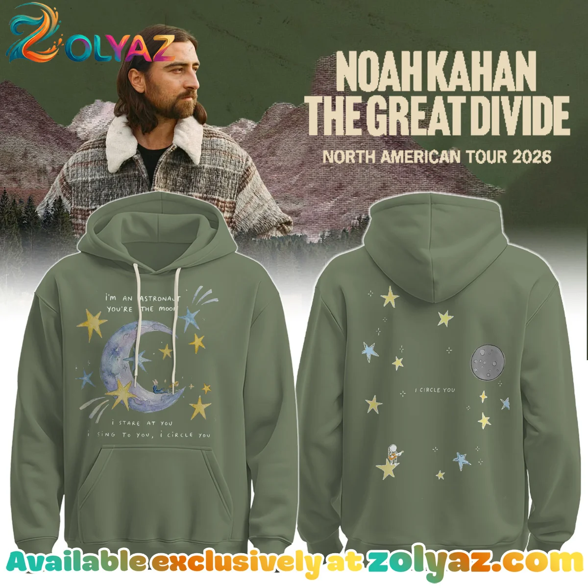 Noah Kahan The Great Divide Orbiter T-Shirt & Hoodie (Design 6)