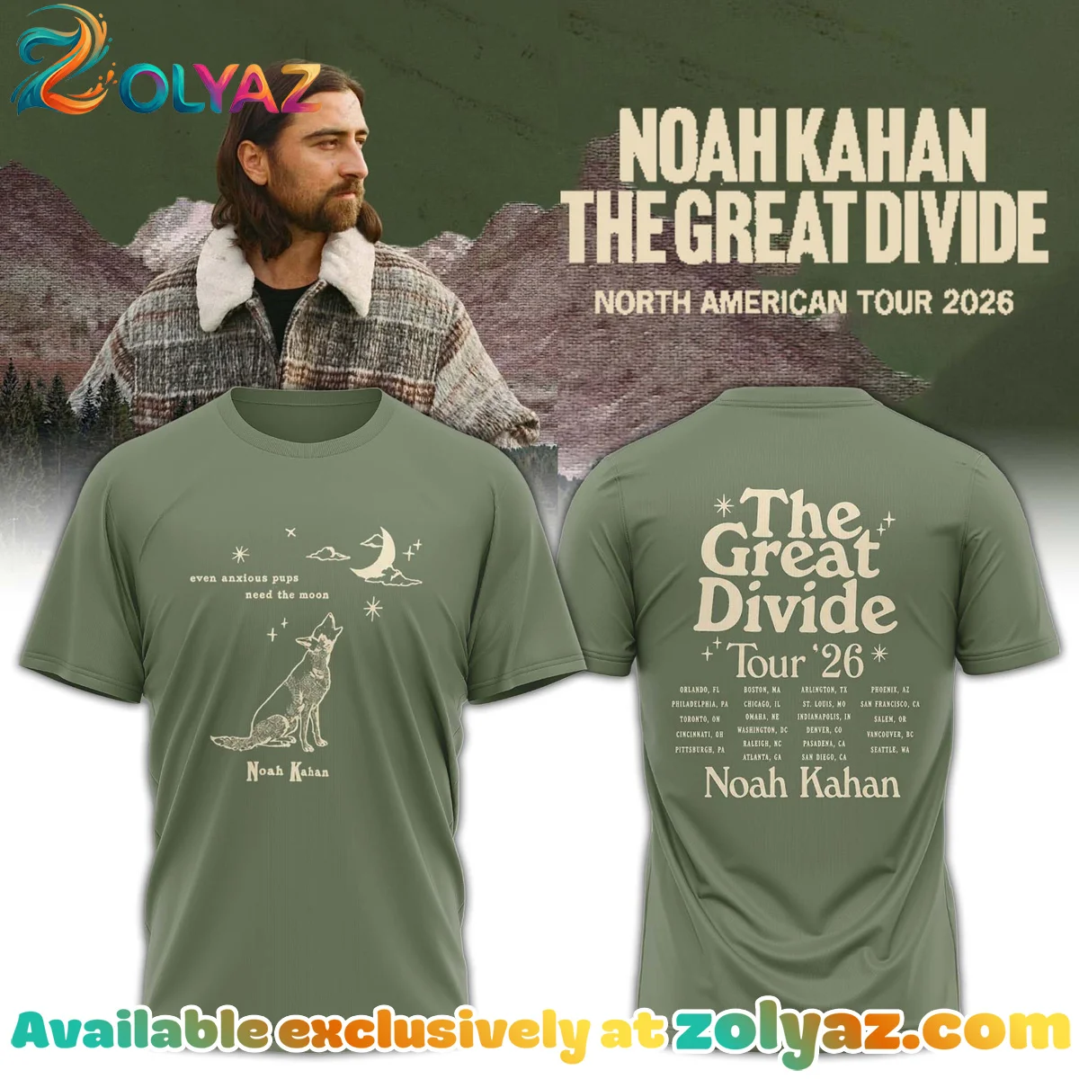 Noah Kahan The Great Divide Orbiter T-Shirt & Hoodie - Variant 1