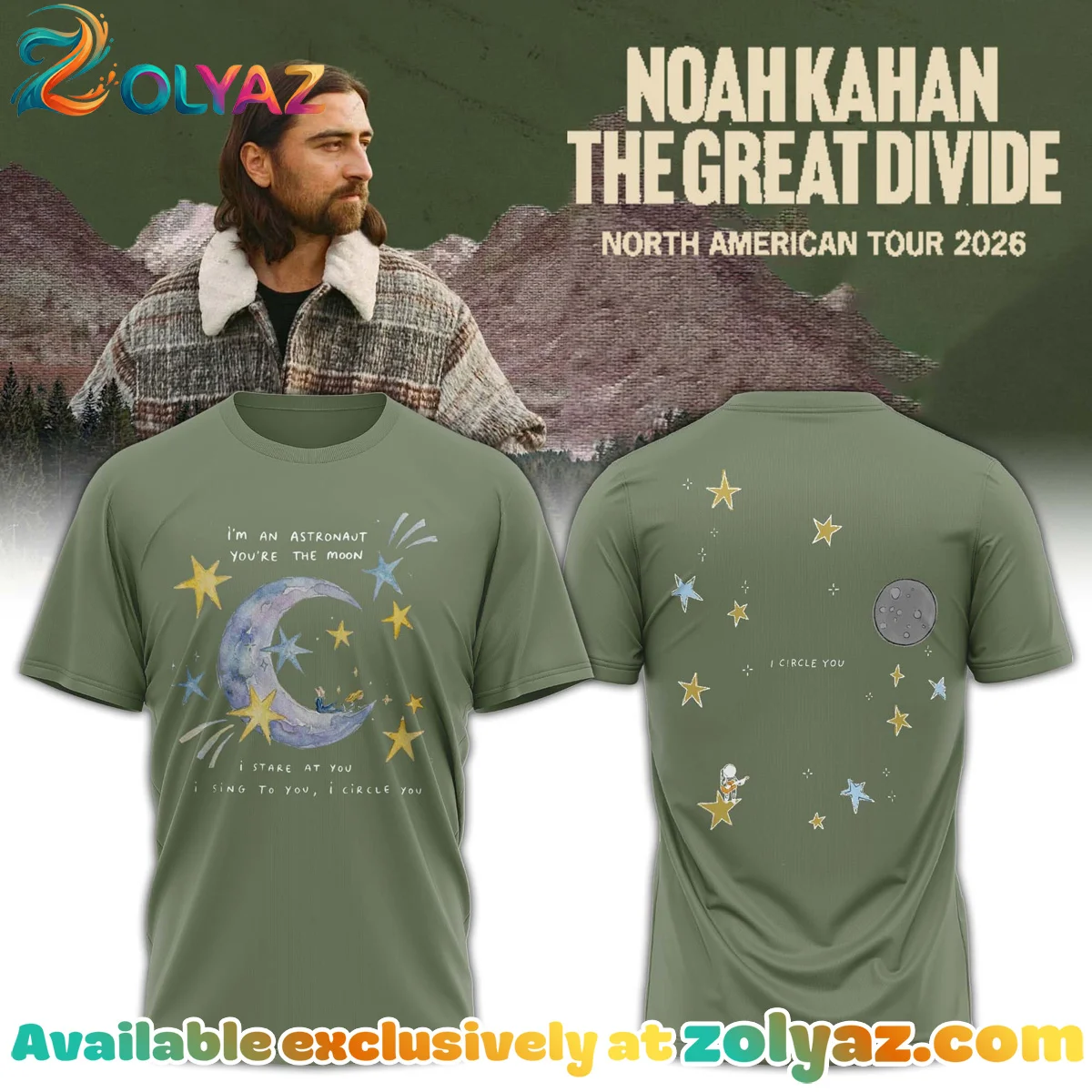 Noah Kahan The Great Divide Orbiter T-Shirt & Hoodie (Style 2)