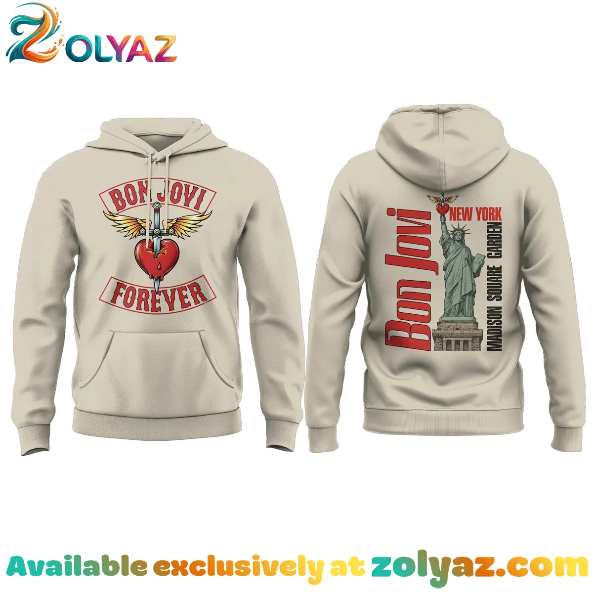 Bon Jovi Forever Tour T-Shirt & Hoodie (Design 3) Bon Jovi Forever Tour T-Shirt & Hoodie (Design 3)