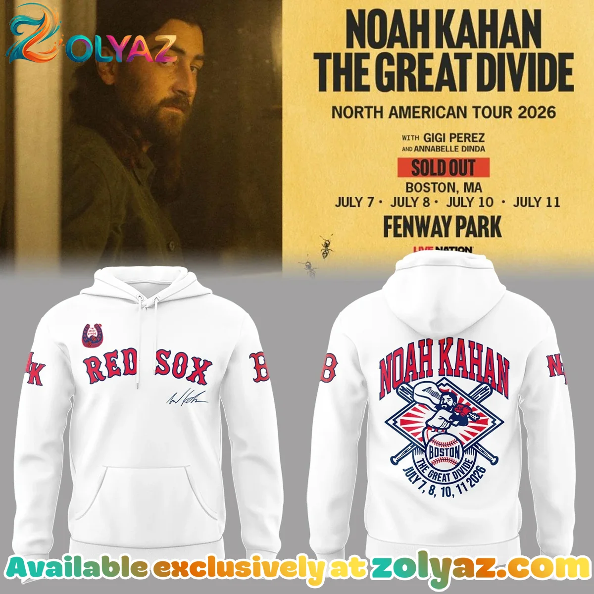 Noah Kahan - The Great Divide Tour Shirt & Hoodie [Drop 2]