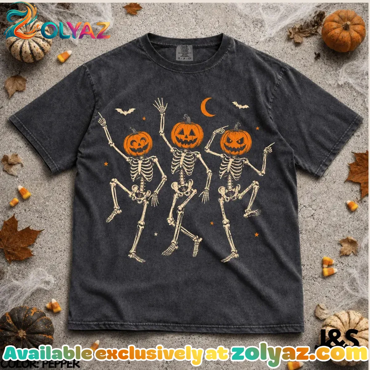 Pumpkin Skeleton Shirt & Hoodie
