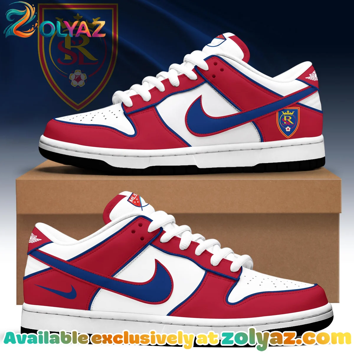 Real Salt Lake Custom Air Force 1 & Jordan 1 Shoes