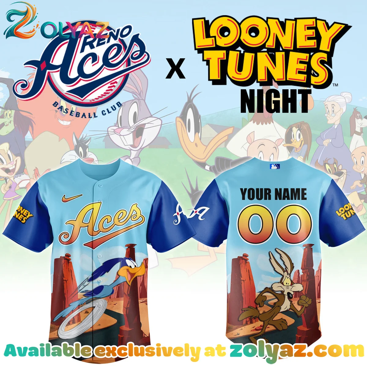 Reno Aces x Looney Tunes Jersey Reno Aces x Looney Tunes Jersey