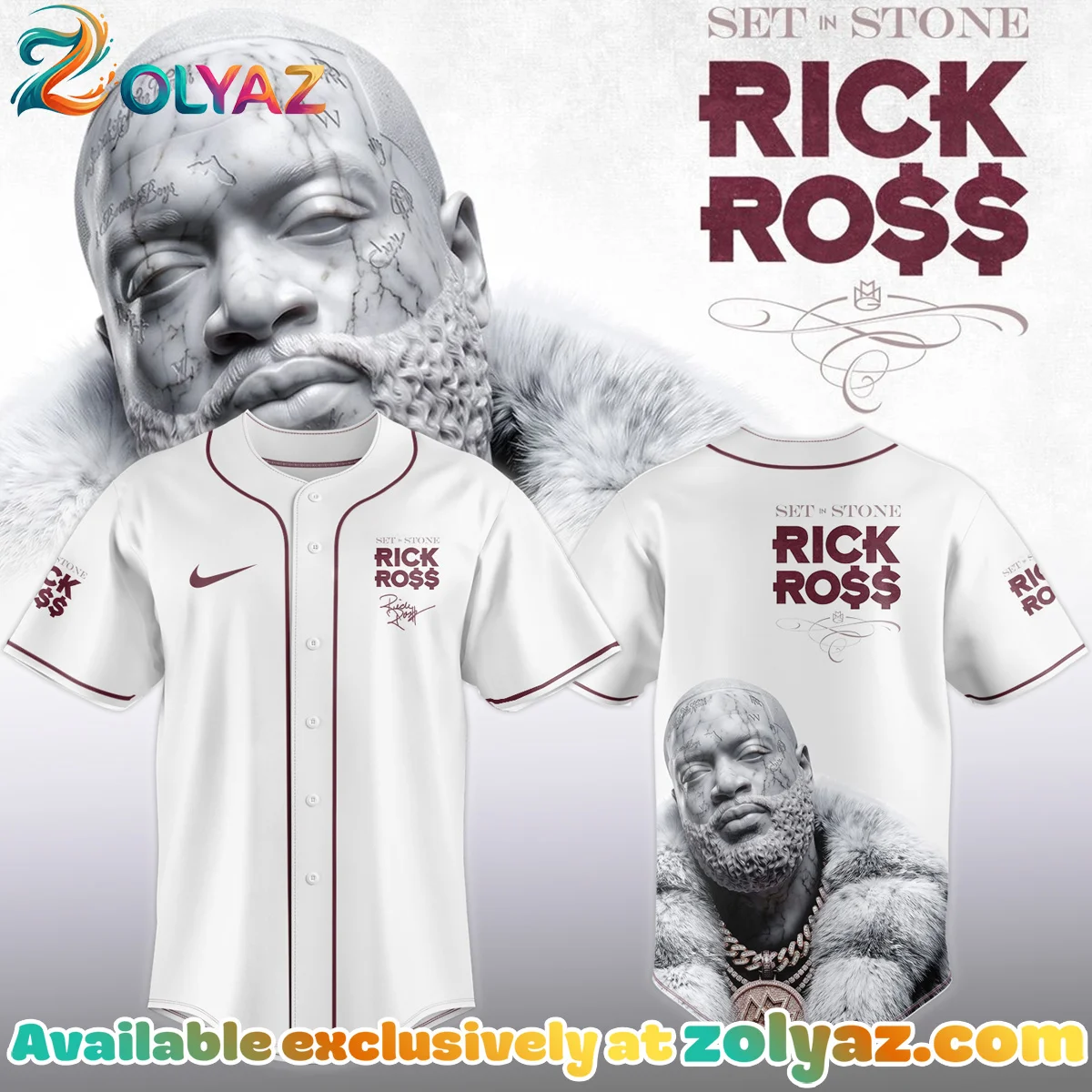 Rick Ross Set In Stone Jersey [Drop 5]
