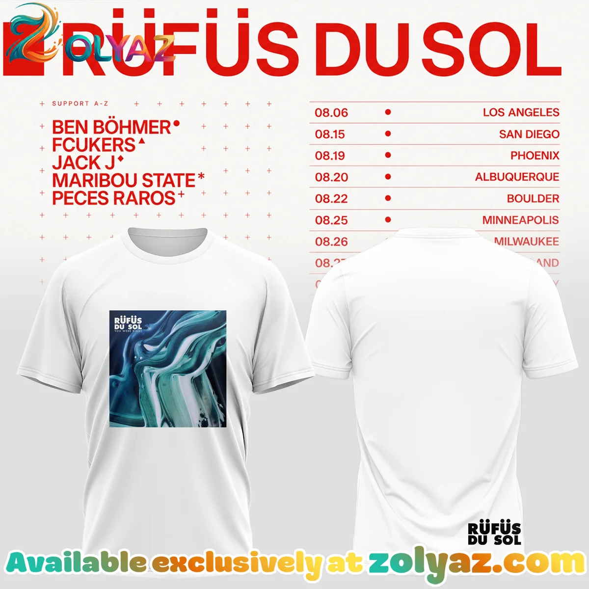 RUFUS DU SOL T-Shirt & Hoodie (Release 7)