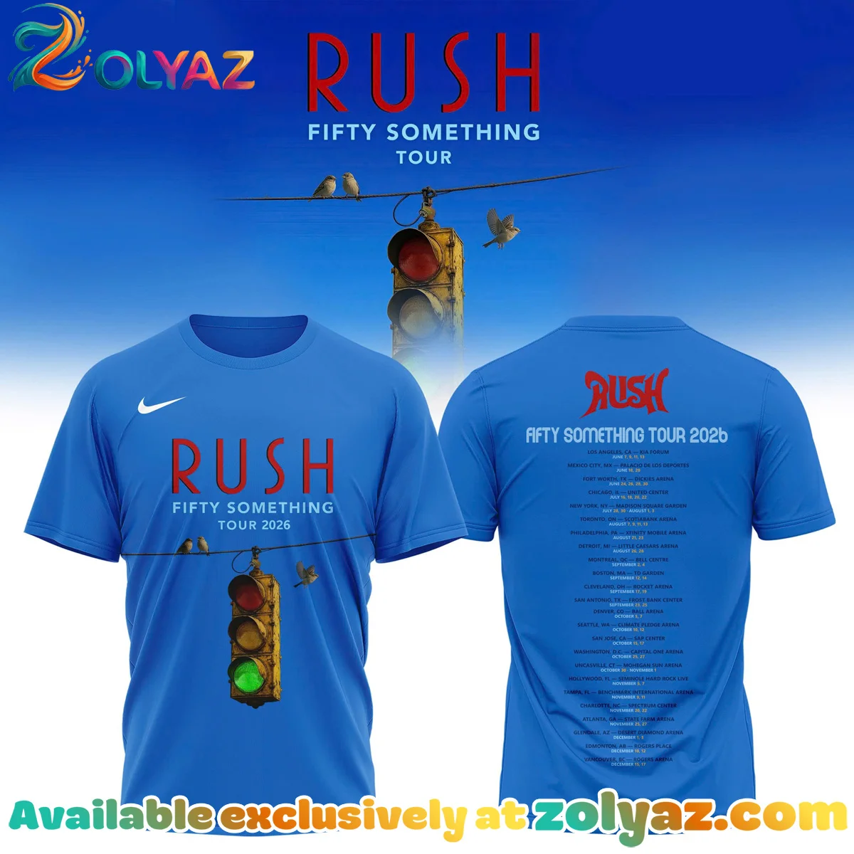 Rush Fifty Something Tour T-Shirt & Hoodie [Drop 1]