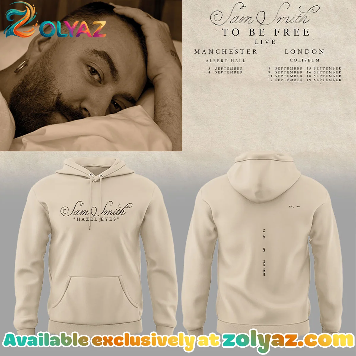 SAM SMITH To Be Free Live Shirt & Hoodie - Series 1
