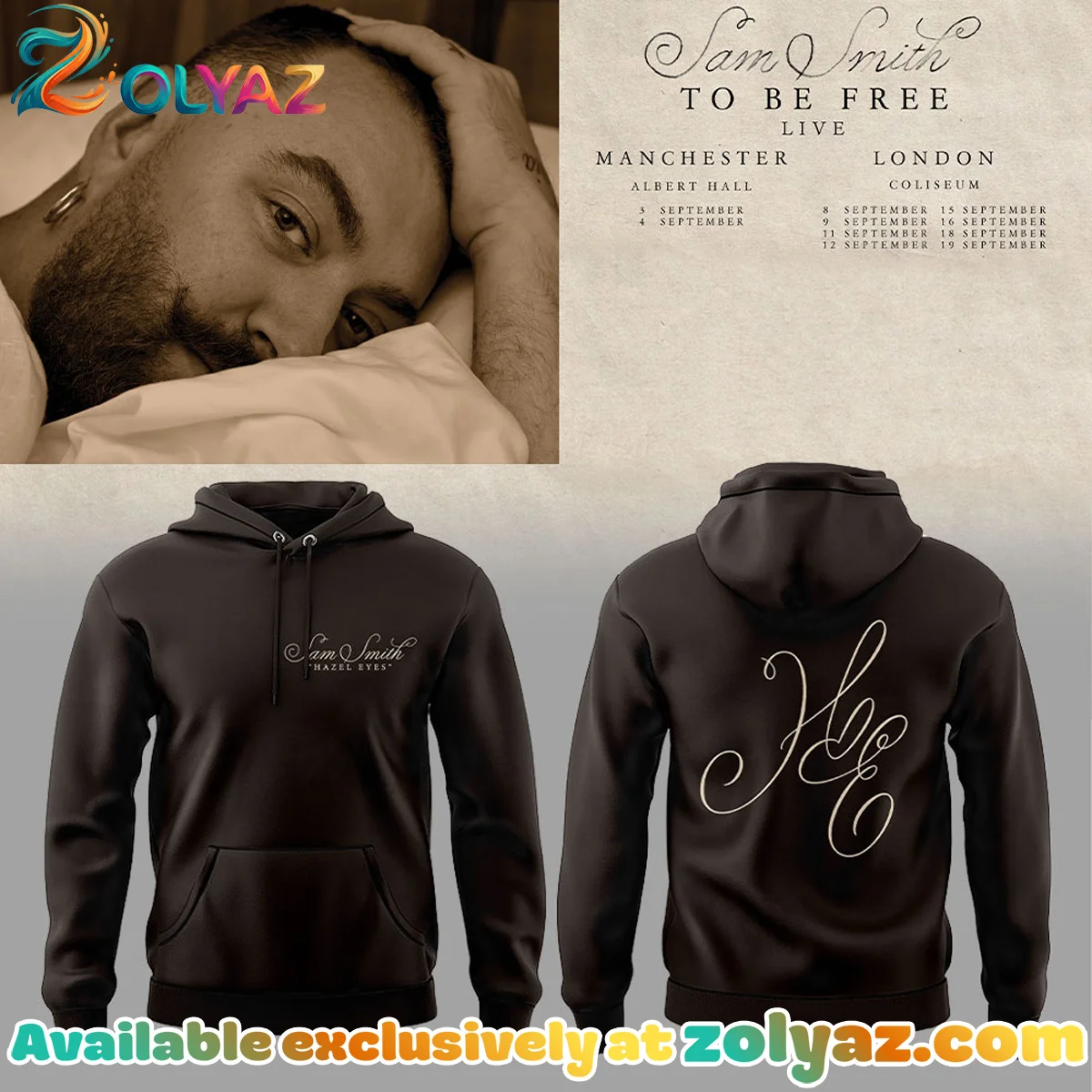 SAM SMITH To Be Free Live Shirt & Hoodie - Series 2