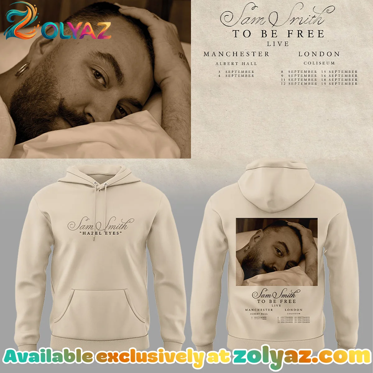 SAM SMITH To Be Free Live T-Shirt & Hoodie - Part 3