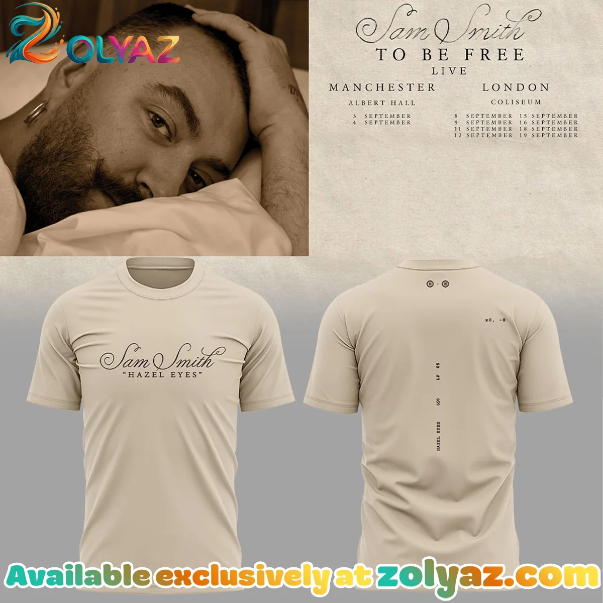 SAM SMITH To Be Free Live Shirt & Hoodie [Batch 4]