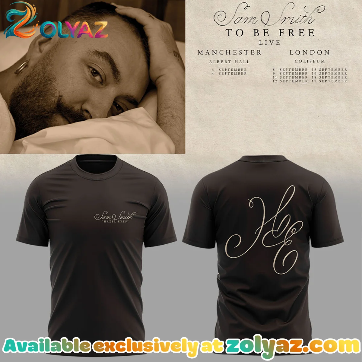 SAM SMITH To Be Free Live Shirt & Hoodie - Variant 5