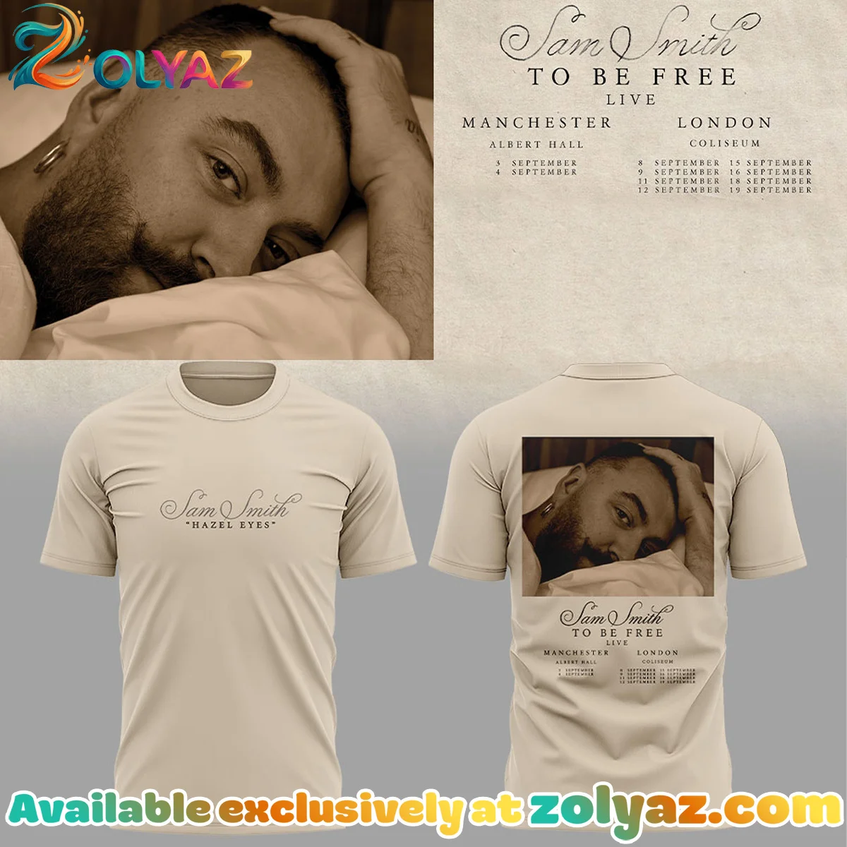 SAM SMITH To Be Free Live Shirt & Hoodie - Series 6