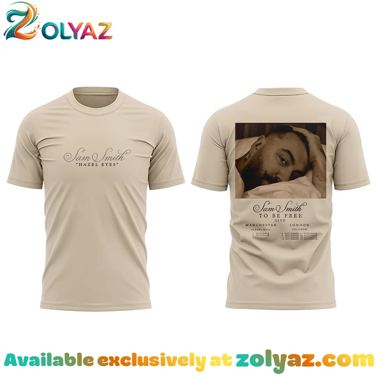 SAM SMITH To Be Free Live Shirt & Hoodie - Series 6 SAM SMITH To Be Free Live Shirt & Hoodie - Series 6