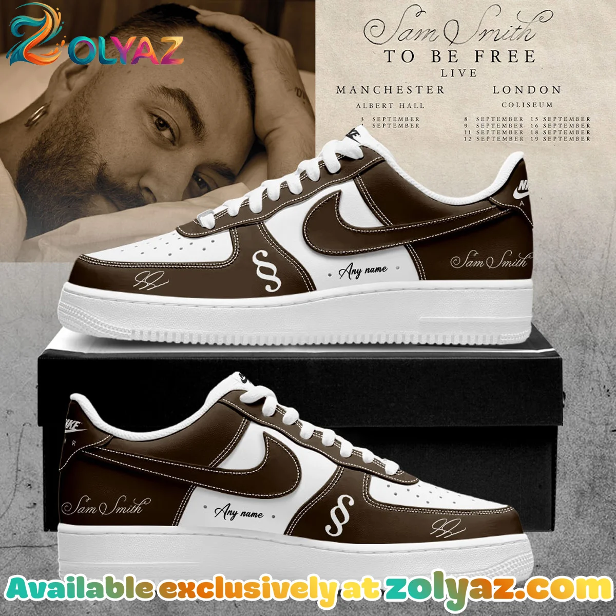 SAM SMITH To Be Free Live Custom Air Force 1 & Jordan 1 Shoes [Drop 9]