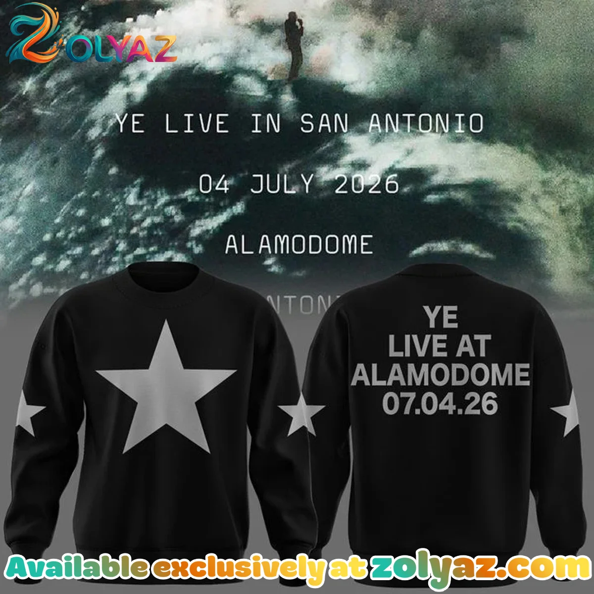 San Antonio Ye Live Concert Tour Alamodome Stadium Shirt & Hoodie (Release 1)