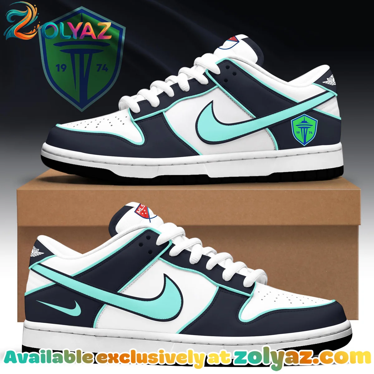 Seattle Sounders Custom Air Force 1 & Jordan 1 Shoes