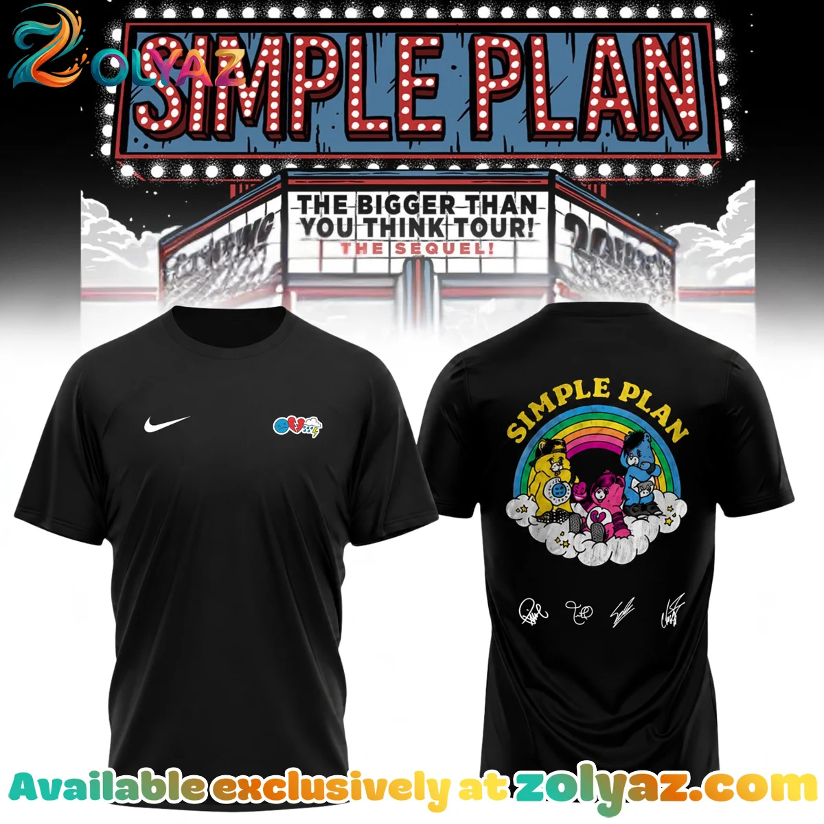 Simple Plan The Bigger Than You Think Tour T-Shirt & Hoodie [Drop 7]