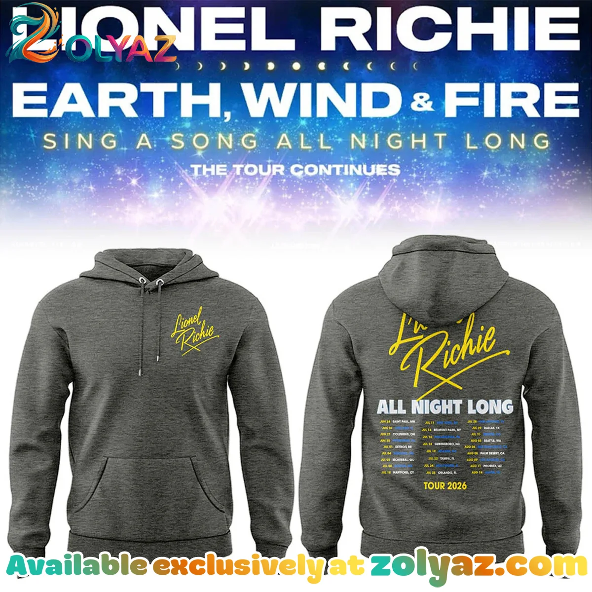 Sing A Song All Night Long Tour Shirt & Hoodie - Series 2