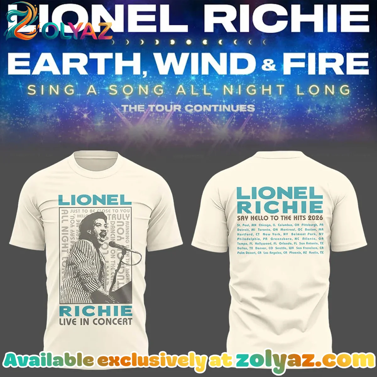Sing A Song All Night Long Tour Shirt & Hoodie - Series 5