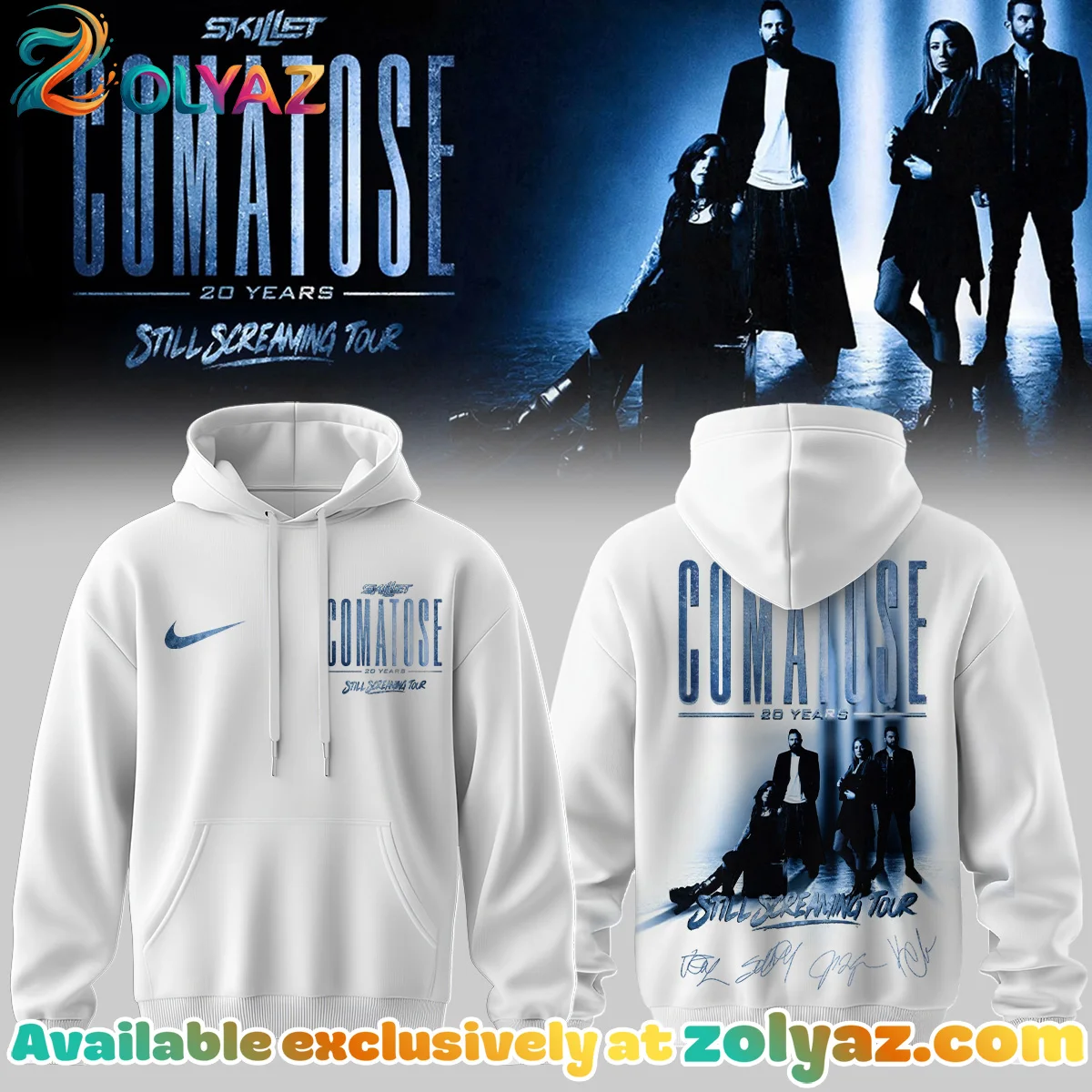 Skillet Comatose Still Screaming Tour T-Shirt & Hoodie (Release 1)