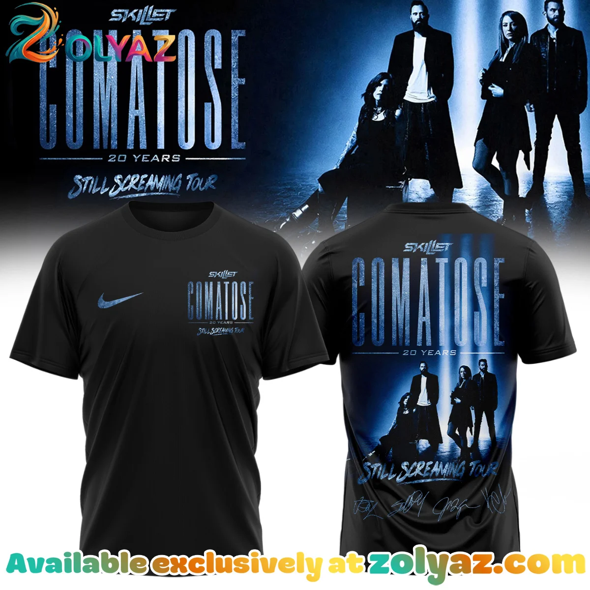 Skillet Comatose Still Screaming Tour T-Shirt & Hoodie - Part 3