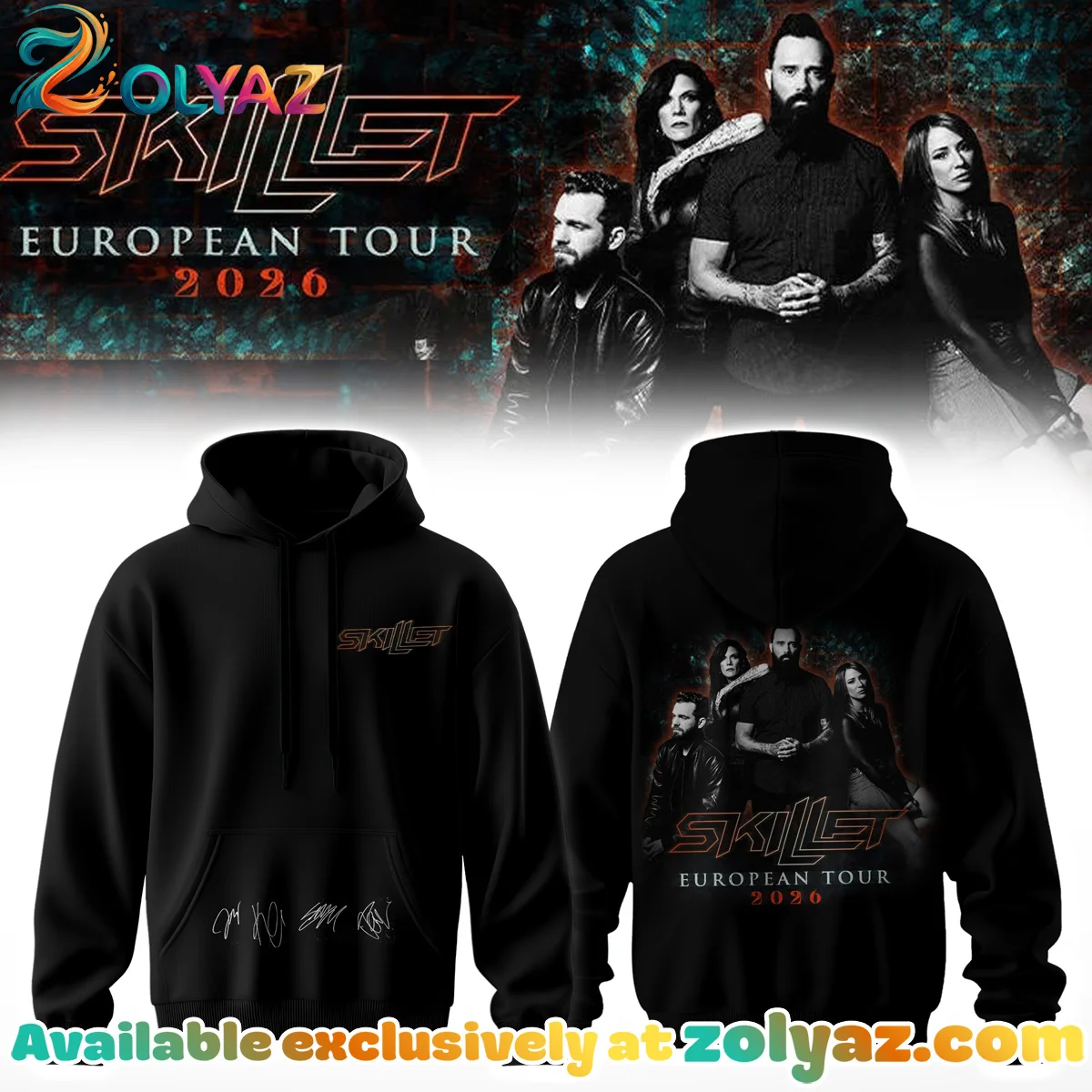 SKILLET EUROPEAN TOUR Shirt & Hoodie [Batch 2]