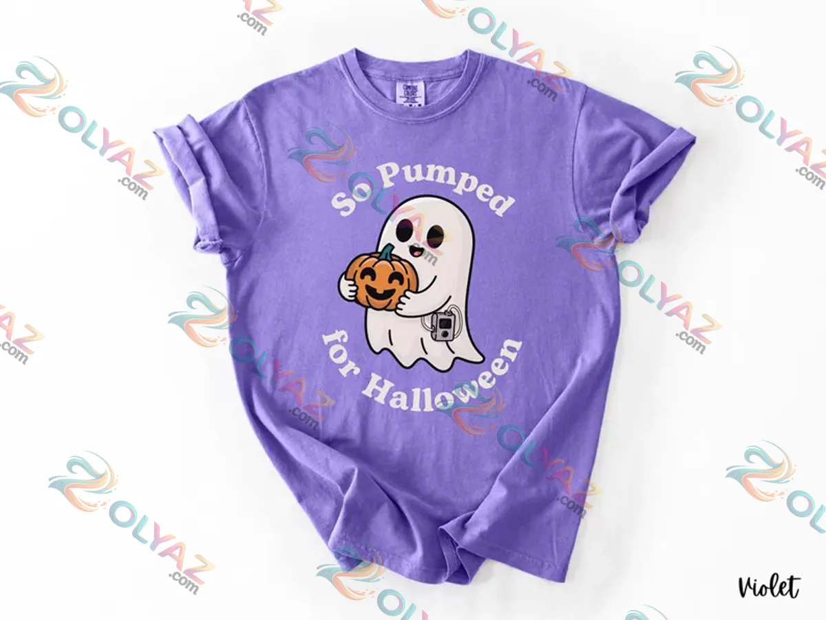 So Pumped for Halloween T1D Diabetic Ghost T-Shirt & Hoodie