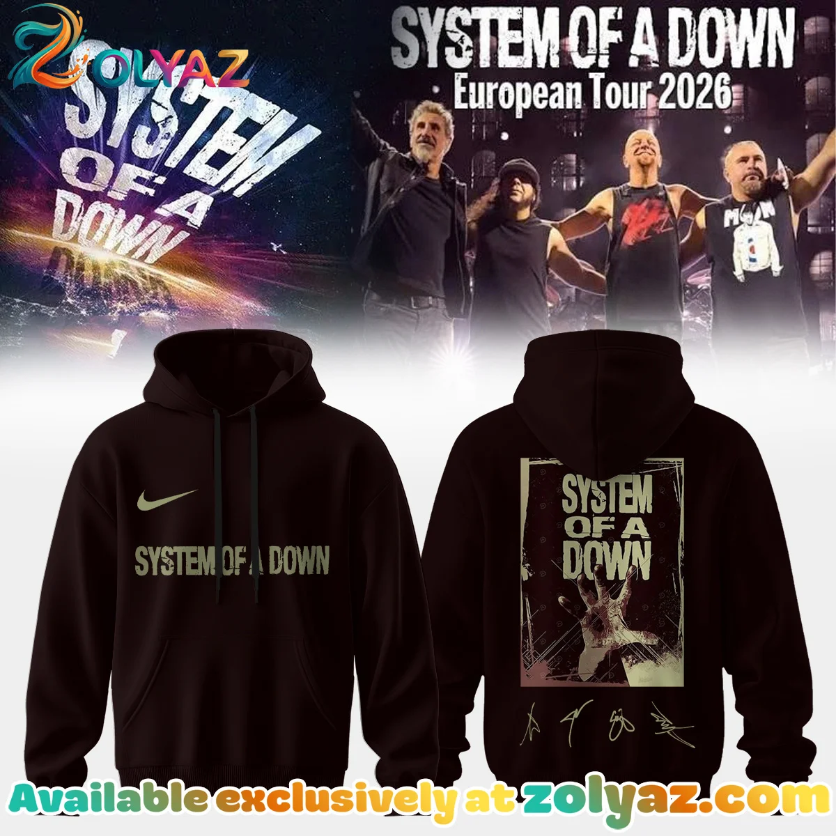 System of a Down Europe UK Stadium Tour T-Shirt & Hoodie - Series 5