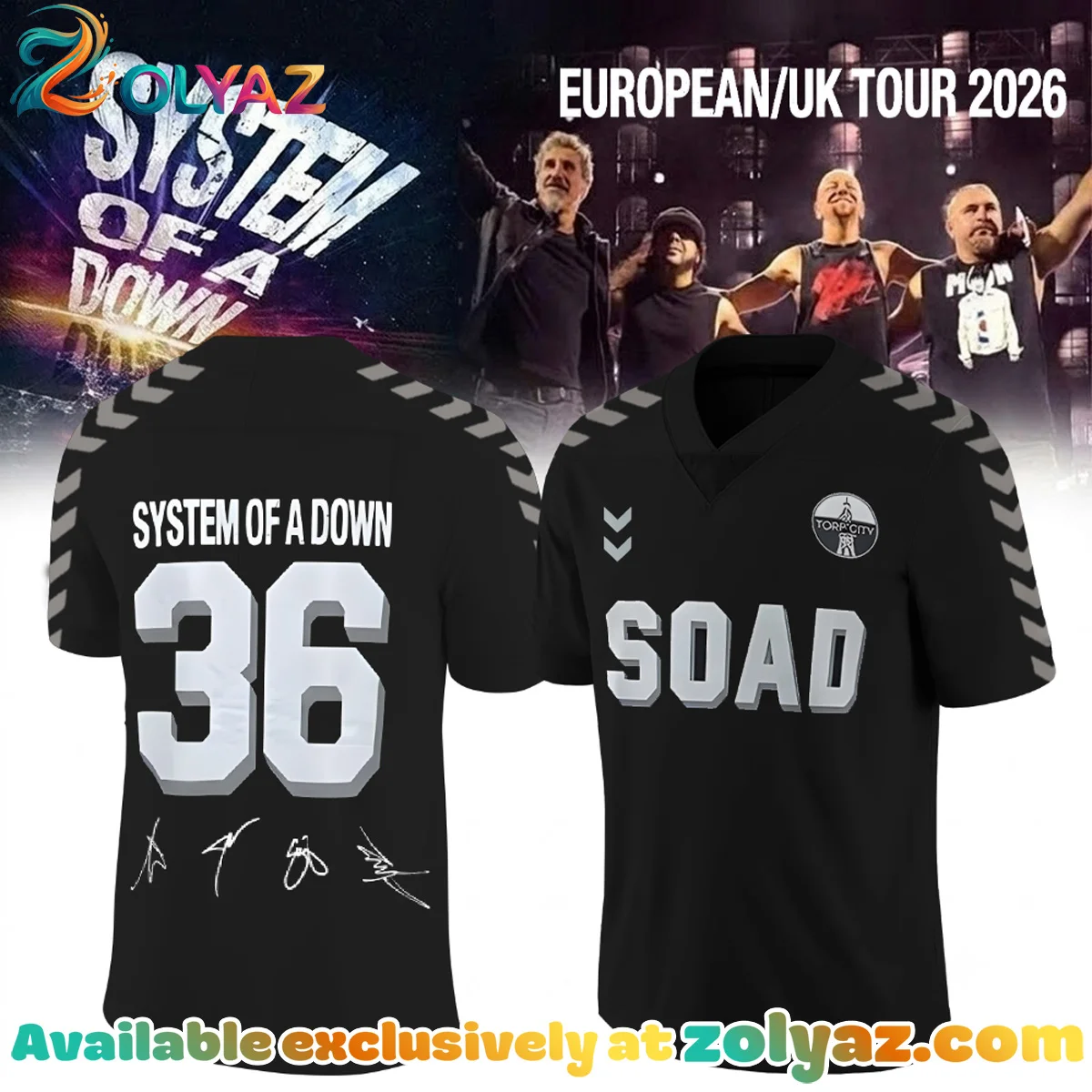 System of a Down Europe UK Stadium Tour Jersey - Part 4