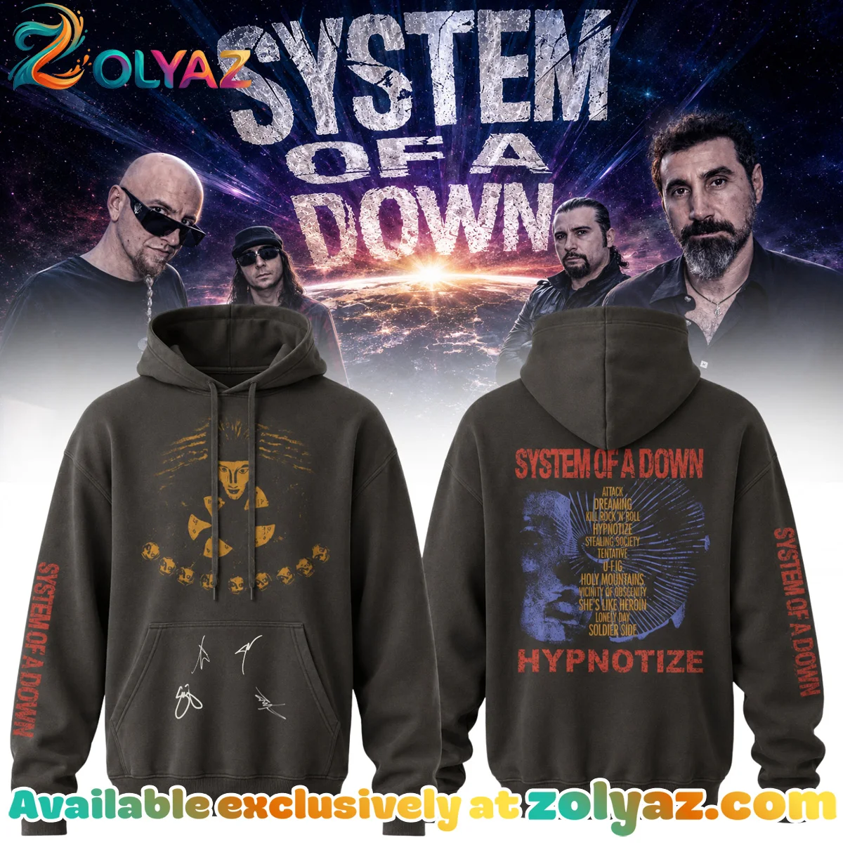 System of a Down Europe UK Stadium Tour T-Shirt & Hoodie [Drop 13]