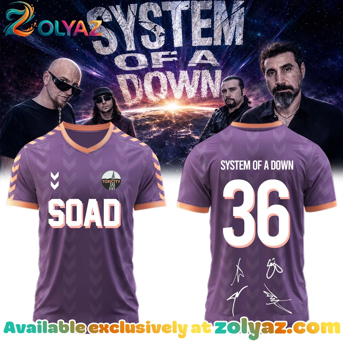 System of a Down Europe UK Stadium Tour Jersey