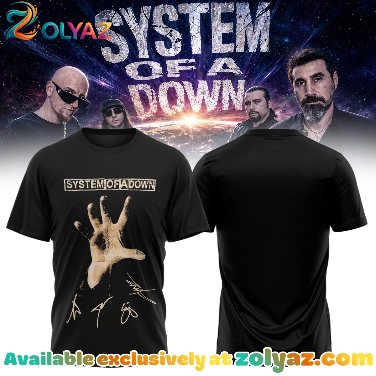 System of a Down Europe UK Stadium Tour T-Shirt & Hoodie [Batch 21]