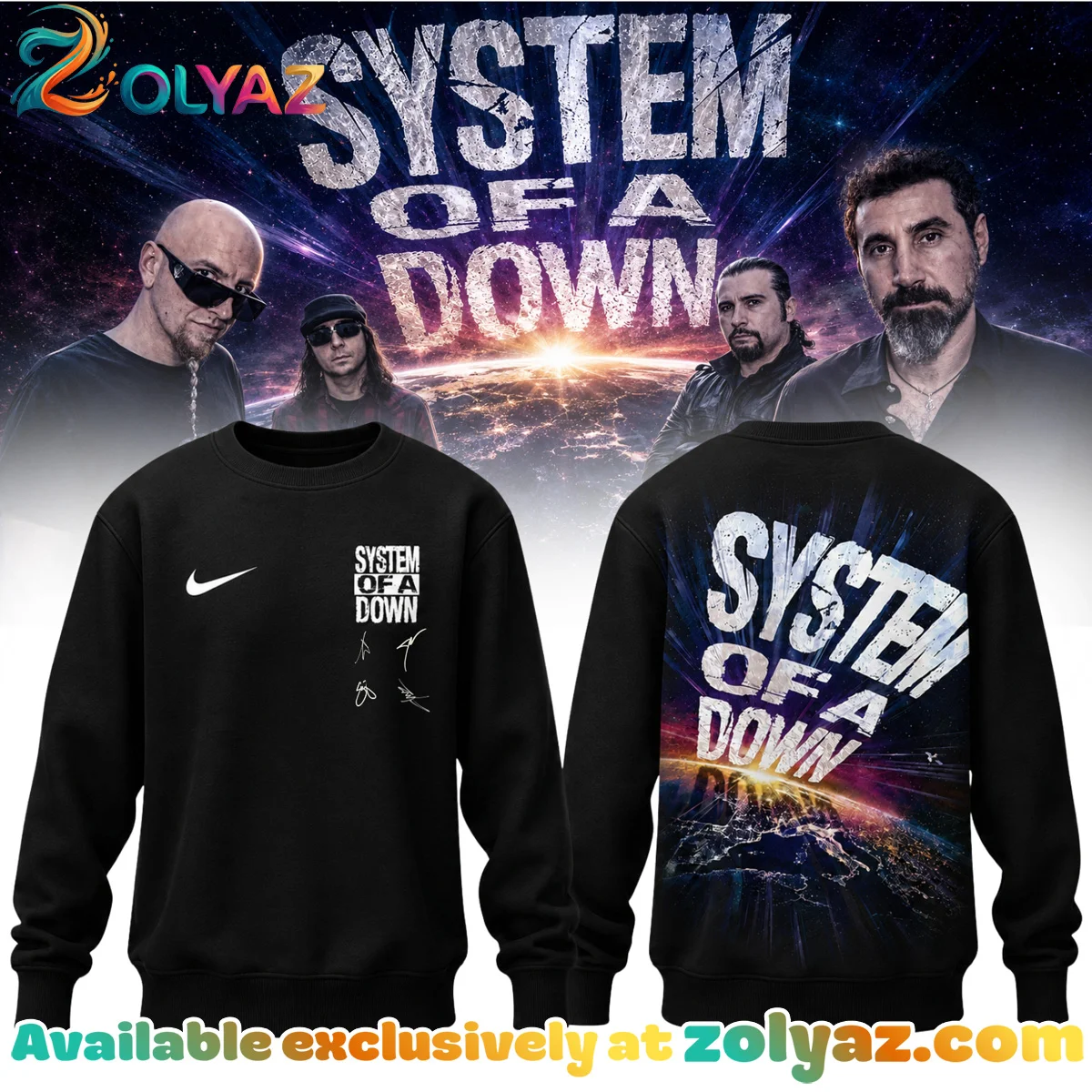System of a Down Europe UK Stadium Tour T-Shirt & Hoodie (Release 12)