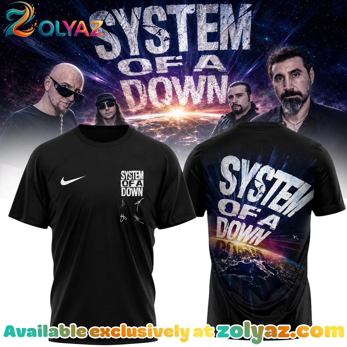 System of a Down Europe UK Stadium Tour Shirt & Hoodie (Release 18)
