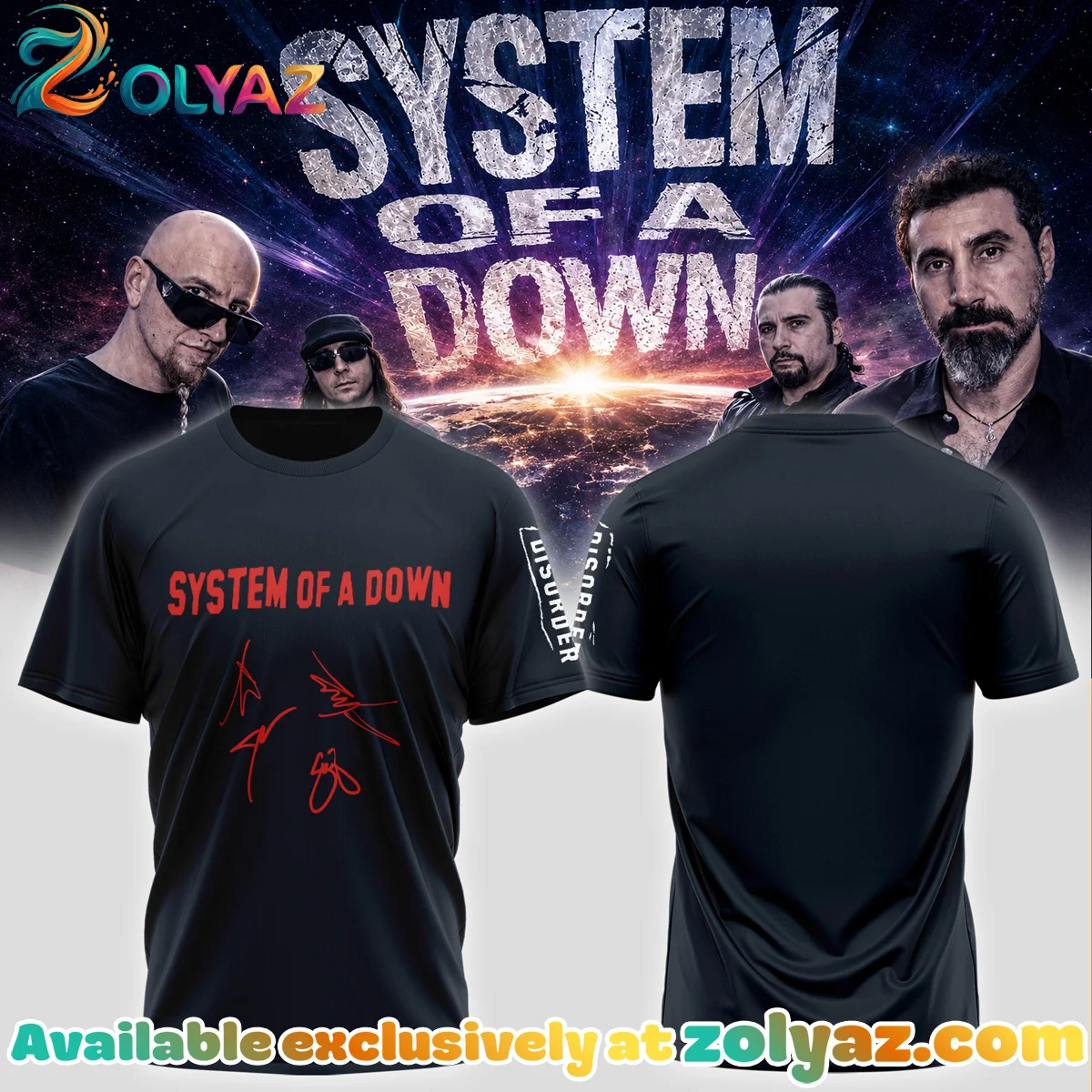 System of a Down Europe UK Stadium Tour T-Shirt & Hoodie - Variant 16