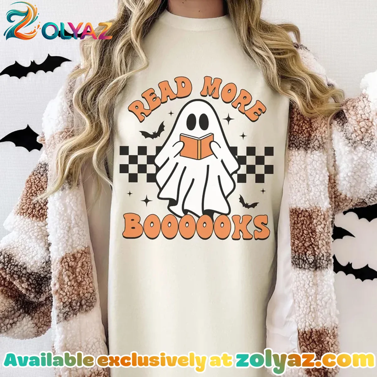 Teacher Read More Books Ghost Shirt & Hoodie Teacher Read More Books Ghost Shirt & Hoodie